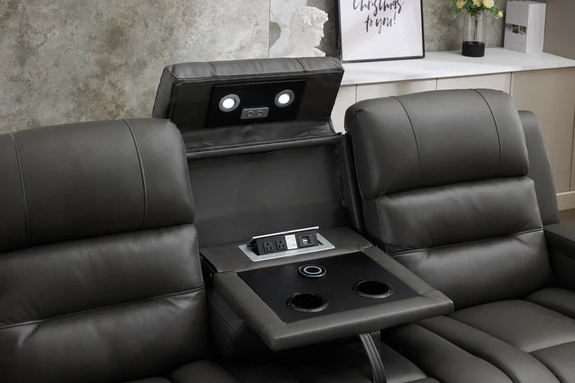 Genoa - 3 Seater - Leather Recliner