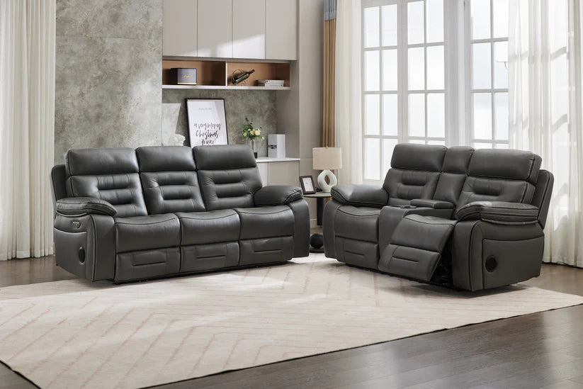 Genoa - 3 Seater - Leather Recliner