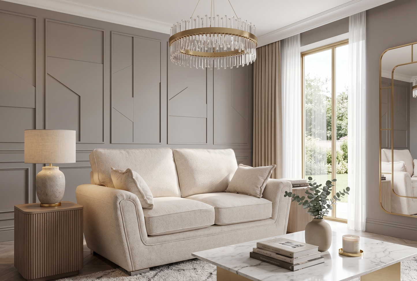 Ascot 2 Seater - Columbus Sand - Clearance