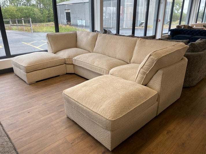 Leighton Boucle U Shape Sofa