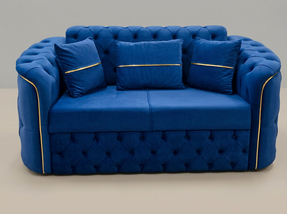 Harem - Chesterfield - 2 x 2 Seater Blue - Clearance
