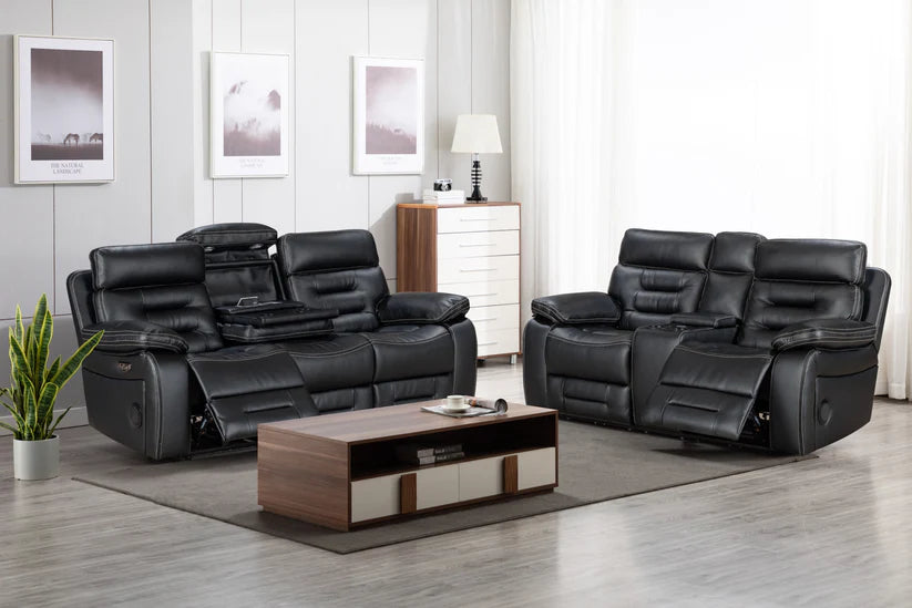 Genoa - 3 Seater - Leather Recliner