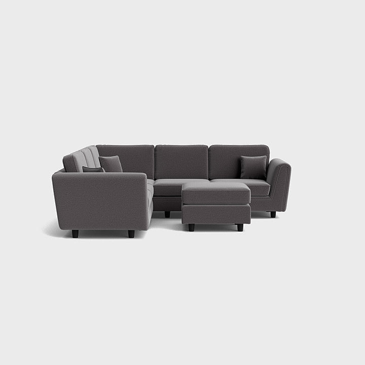 Marylyn Double Corner + Footstool Set