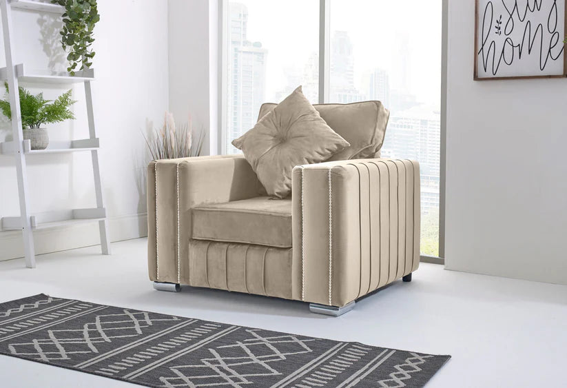 Layla Corner Fullback - 2c1 + Bolster / Buttoned Cushions