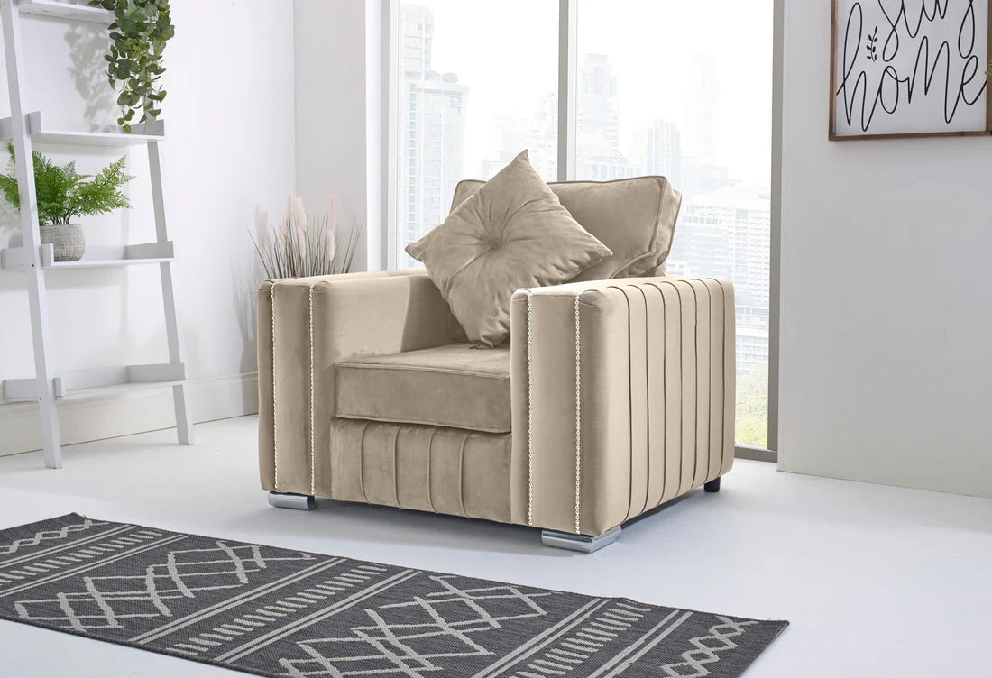 Layla Corner Fullback - 1c2 + Bolster / Buttoned Cushions