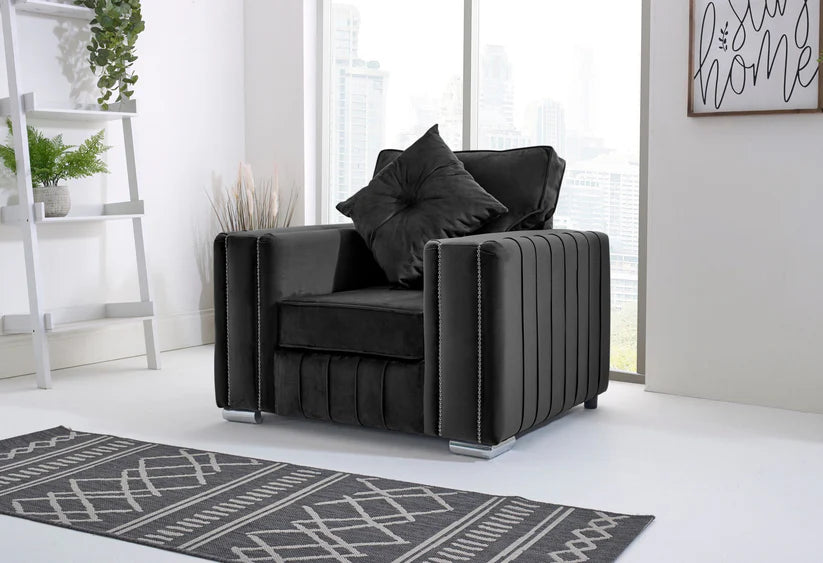 Layla Corner Fullback - 2c1 + Bolster / Buttoned Cushions