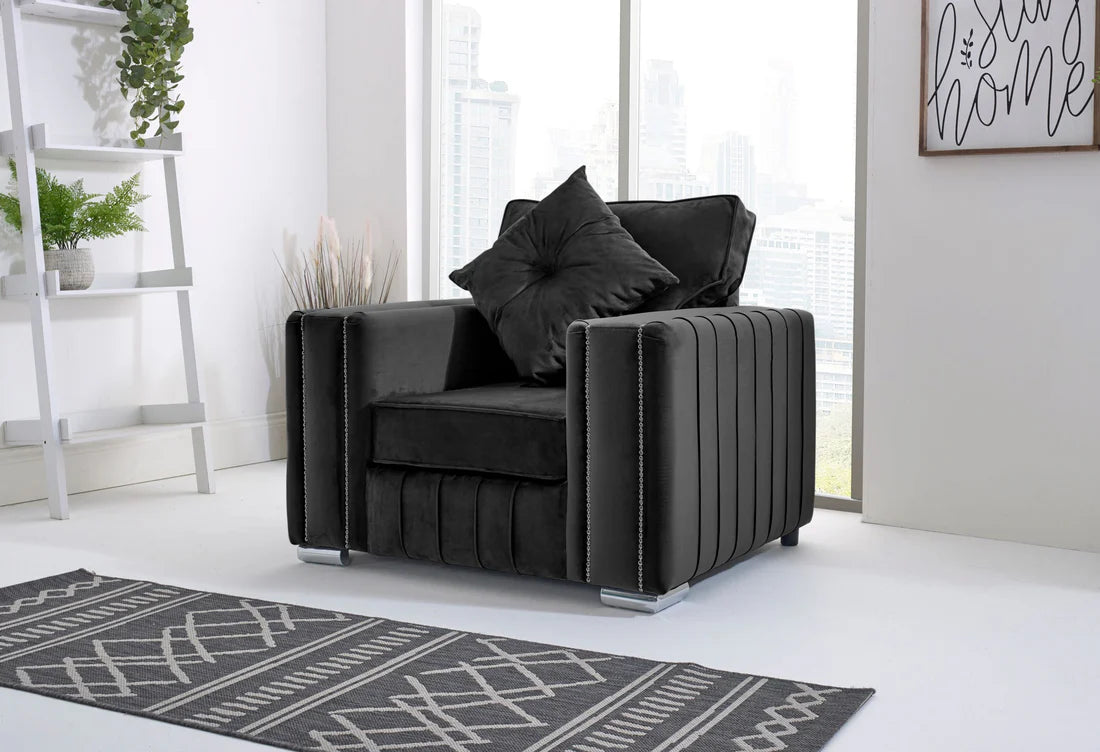 Layla Corner Fullback - 1c2 + Bolster / Buttoned Cushions