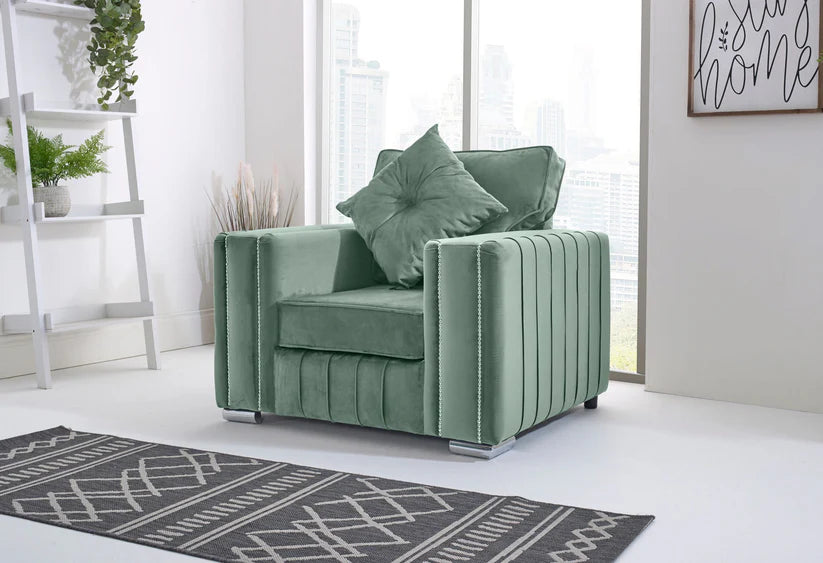 Layla Corner Fullback - 2c1 + Bolster / Buttoned Cushions