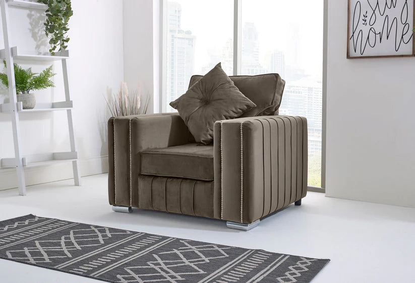 Layla Corner Fullback - 2c1 + Bolster / Buttoned Cushions