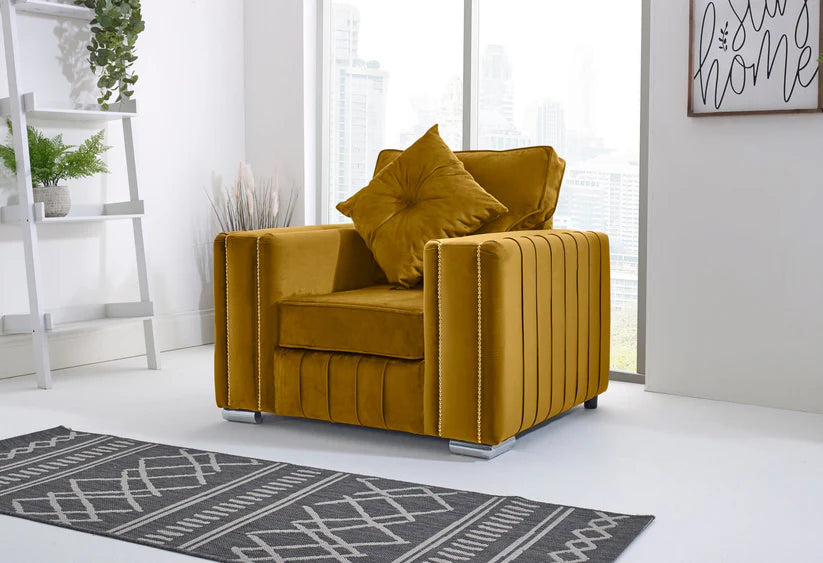 Layla Corner Fullback - 2c1 + Bolster / Buttoned Cushions