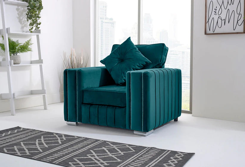 Layla Corner Fullback - 2c1 + Bolster / Buttoned Cushions