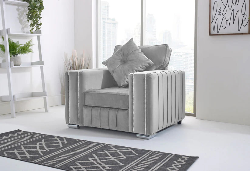 Layla Corner Fullback - 2c1 + Bolster / Buttoned Cushions