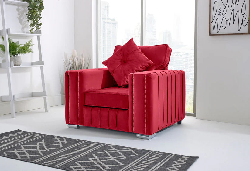 Layla Corner Fullback - 2c1 + Bolster / Buttoned Cushions