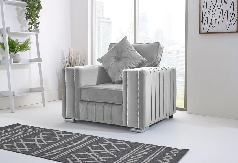 Layla Corner Fullback - 2c1 + Bolster / Buttoned Cushions