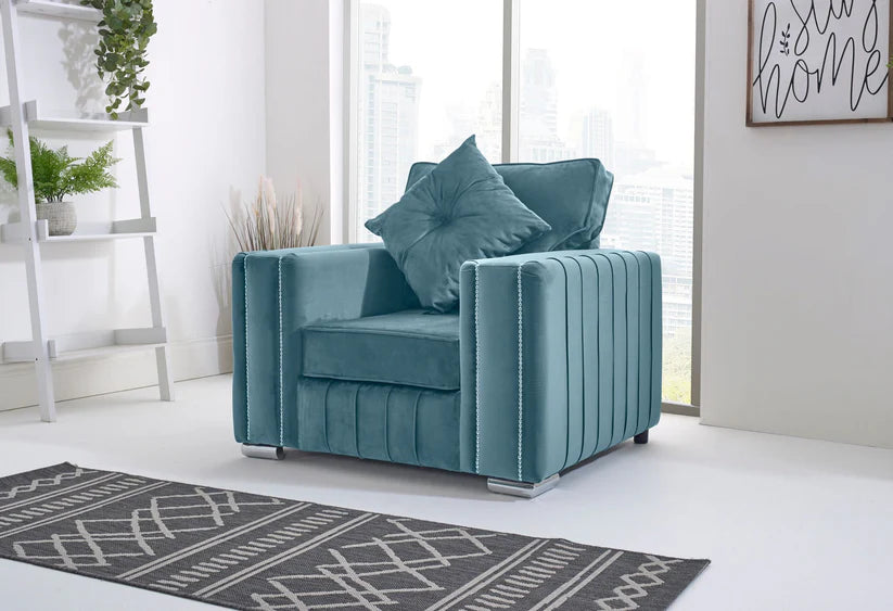 Layla Corner Fullback - 2c1 + Bolster / Buttoned Cushions