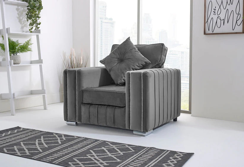 Layla Corner Fullback - 2c1 + Bolster / Buttoned Cushions