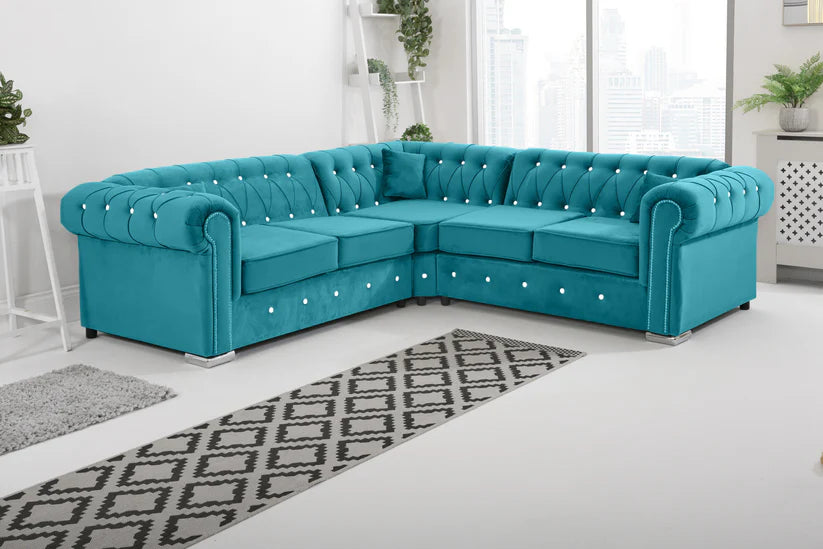 Fiorentino Chesterfield With Dimond - Corner