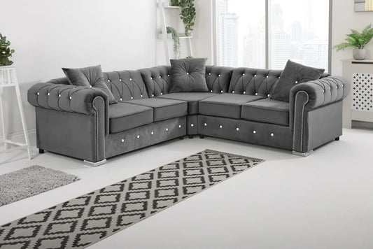 Fiorentino Chesterfield With Dimond - Corner - Extra Cushions