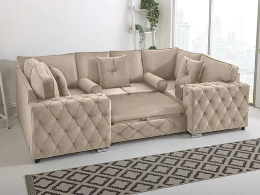 Naples U Shape Sofa Bed - Fullback