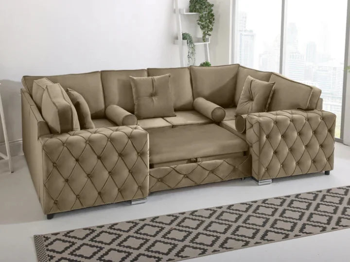 Naples U Shape Sofa Bed - Fullback