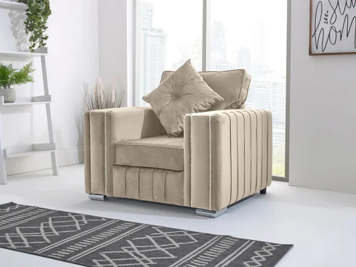 Layla Corner Fullback - 2c1 + Bolster / Buttoned Cushions