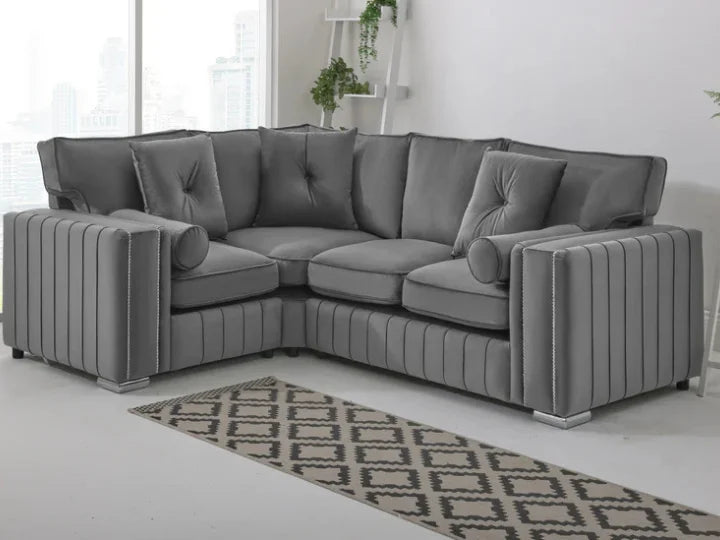 Layla Corner Fullback - 1c2 + Bolster / Buttoned Cushions