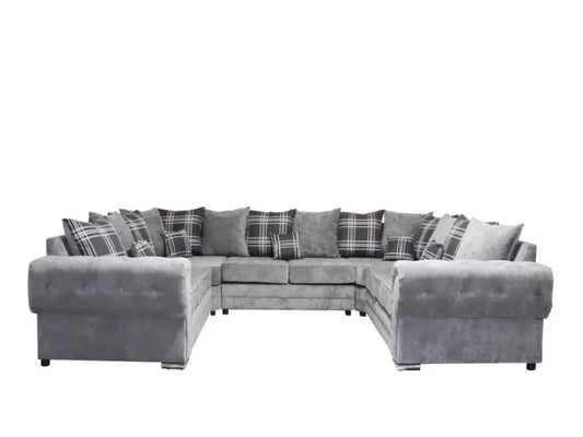 Venezia U Shape 8 Seater - Chenille