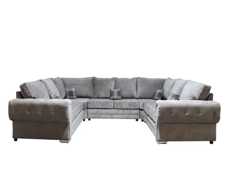 Venezia U Shape 8 Seater - Chenille