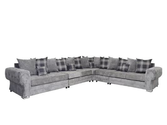 Venezia 8 Seater - Left Hand - Chenille