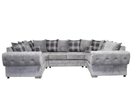 Venezia U Shape 6 Seater - Chenille