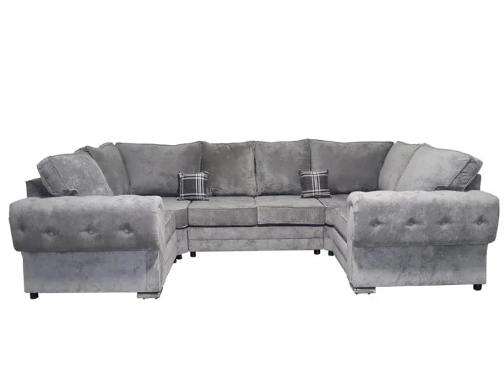 Venezia U Shape 6 Seater - Chenille