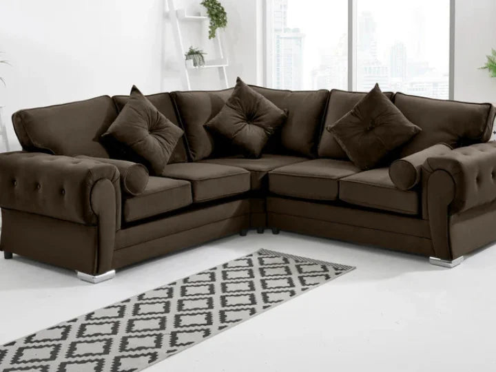 Verona Plush Corner Fullback + Extra Cushions