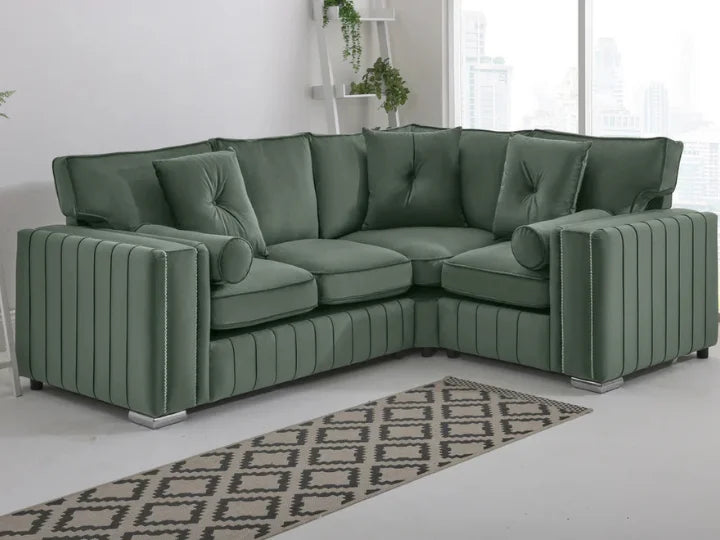 Layla Corner Fullback - 2c1 + Bolster / Buttoned Cushions