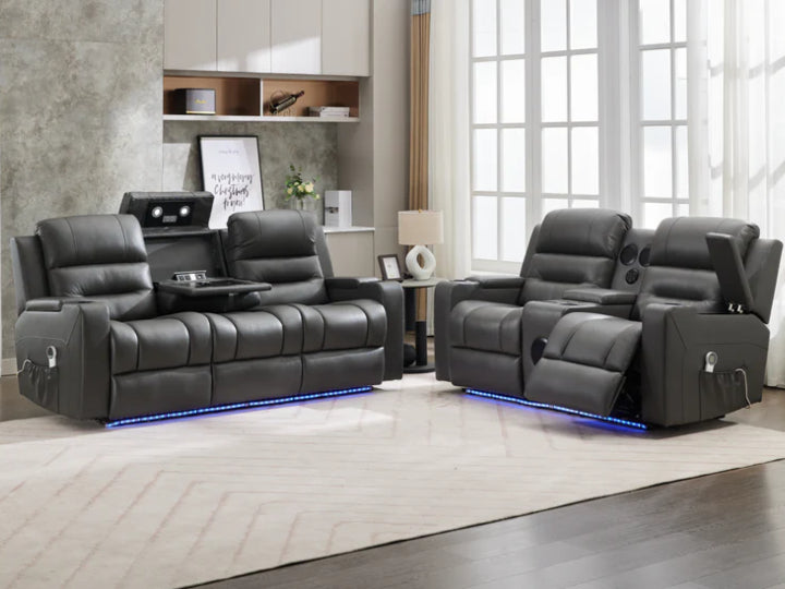 Milan - 3+2 - Leather Recliners