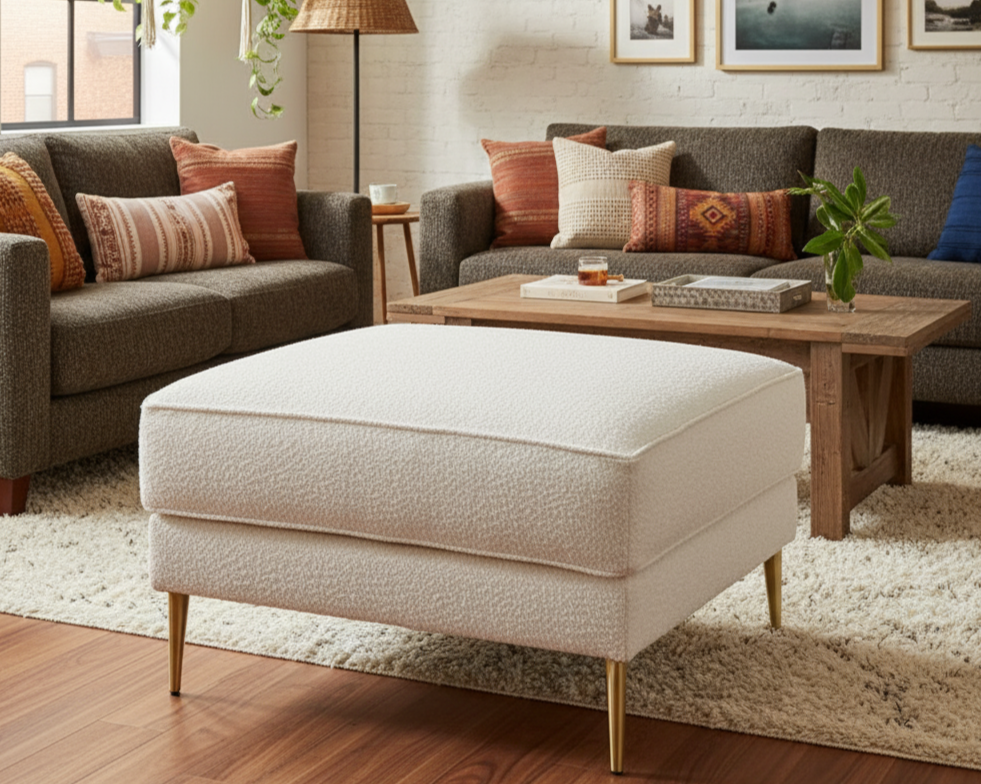Selina Sofa With Gold Legs