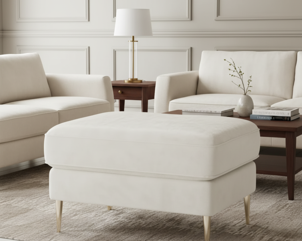 Selina Sofa With Gold Legs
