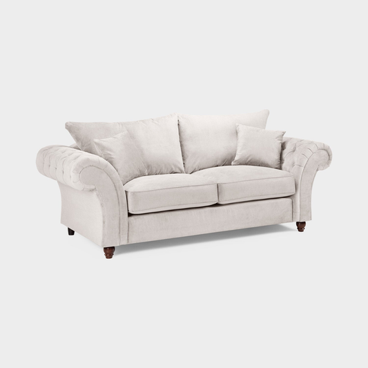 Windsor Fullback Sofa Stone 3 Seater