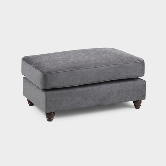 Windsor Fullback Sofa Grey Footstool