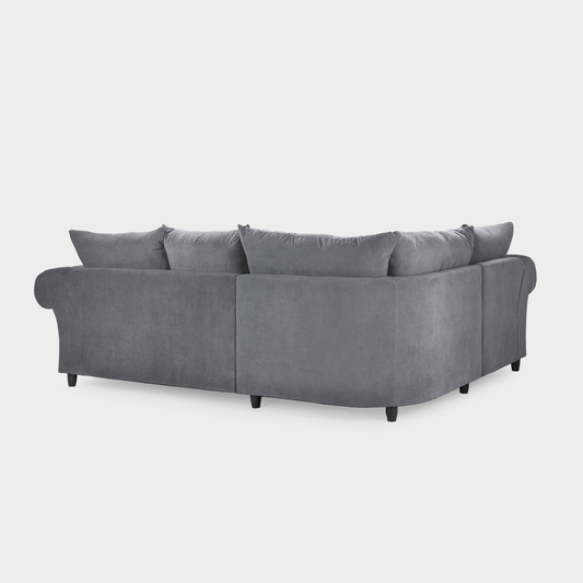 Windsor Fullback Sofa Grey Left Hand Facing Corner
