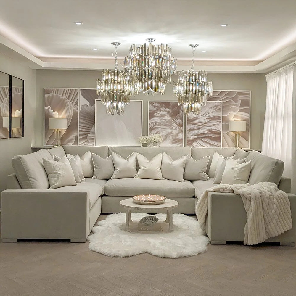 Olivia Cozy U Shape Corner Sofa