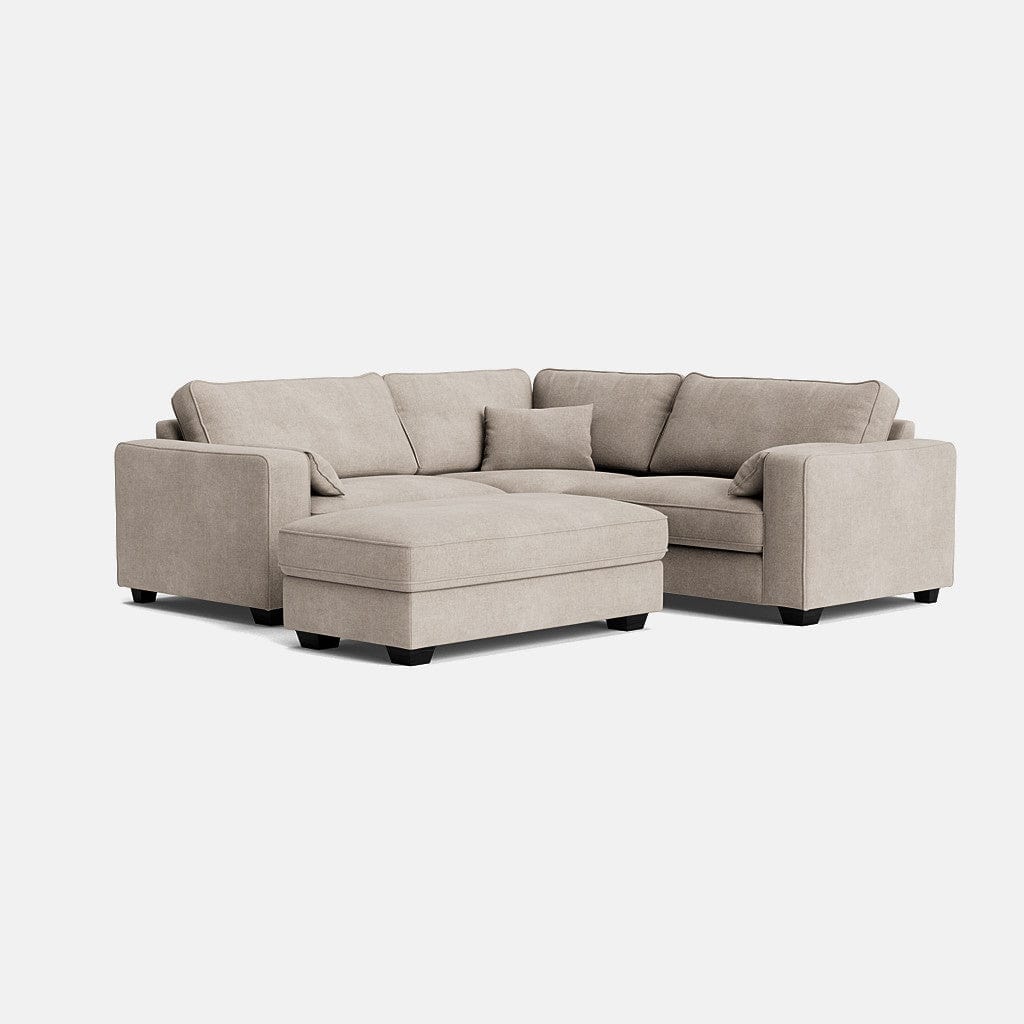 Bloomsbury Luxe Large Double Corner & Footstool Set