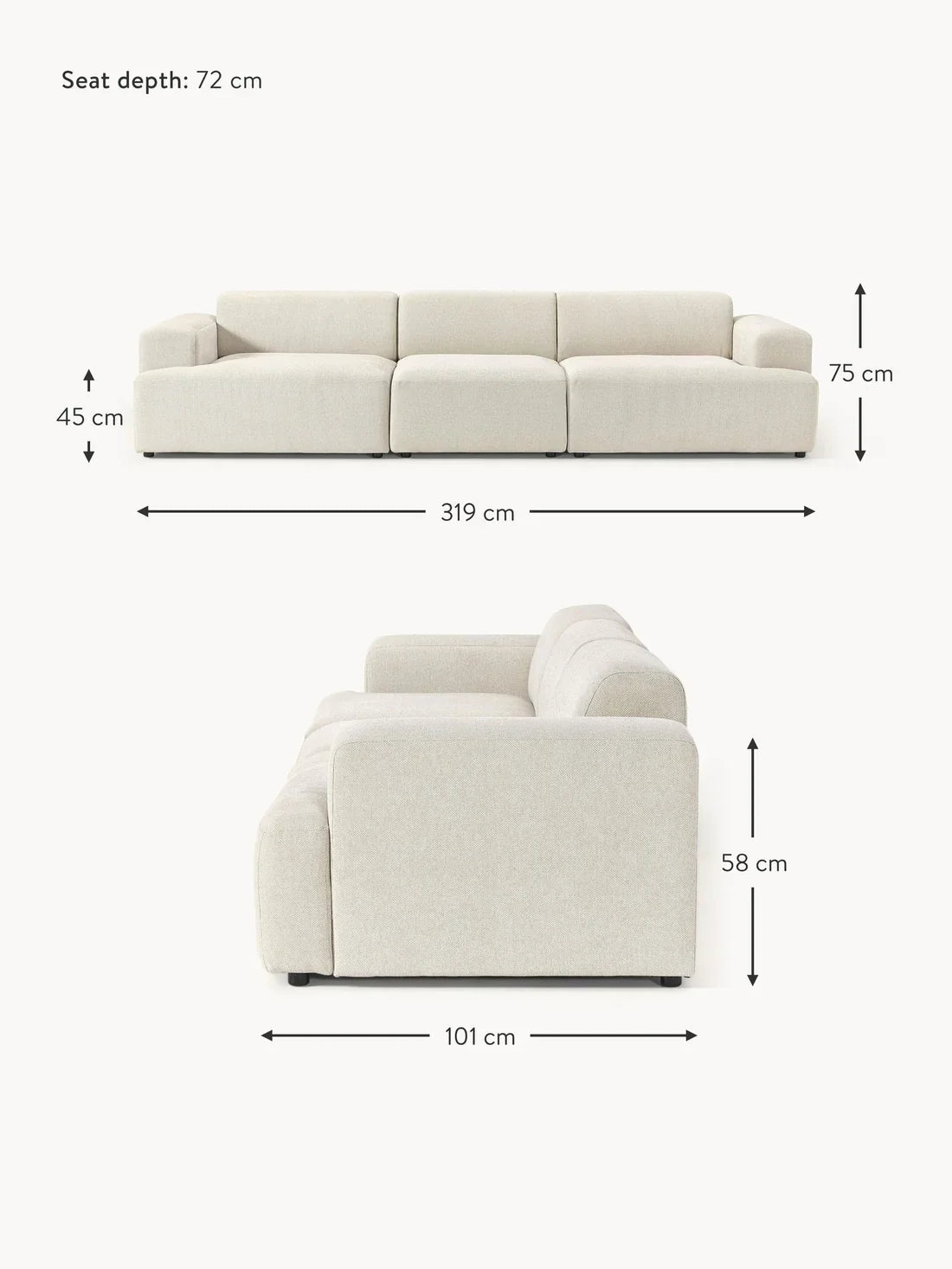 Hampstead 4 Seat Sofa
