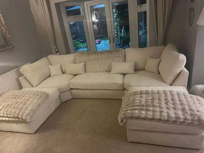 Leighton Boucle U Shape Sofa