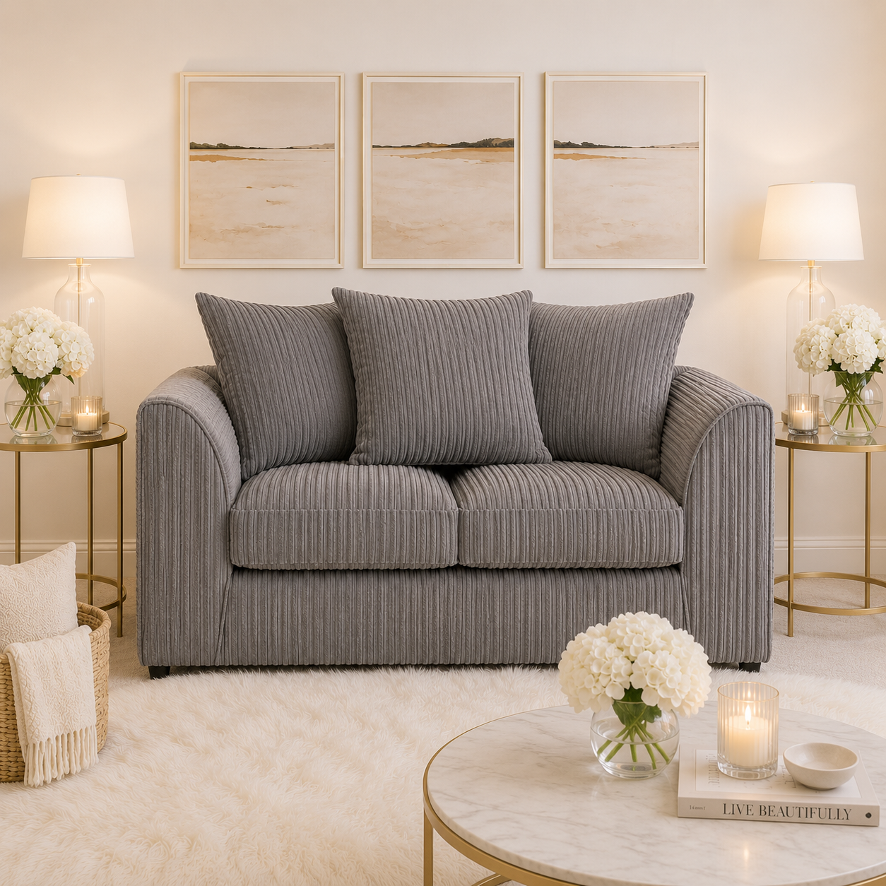 Brighton Jumbo Cord 2 Seater Sofa