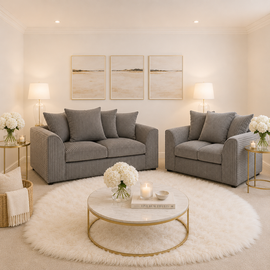 Brighton Jumbo Cord 3 + 2 Sofa Set