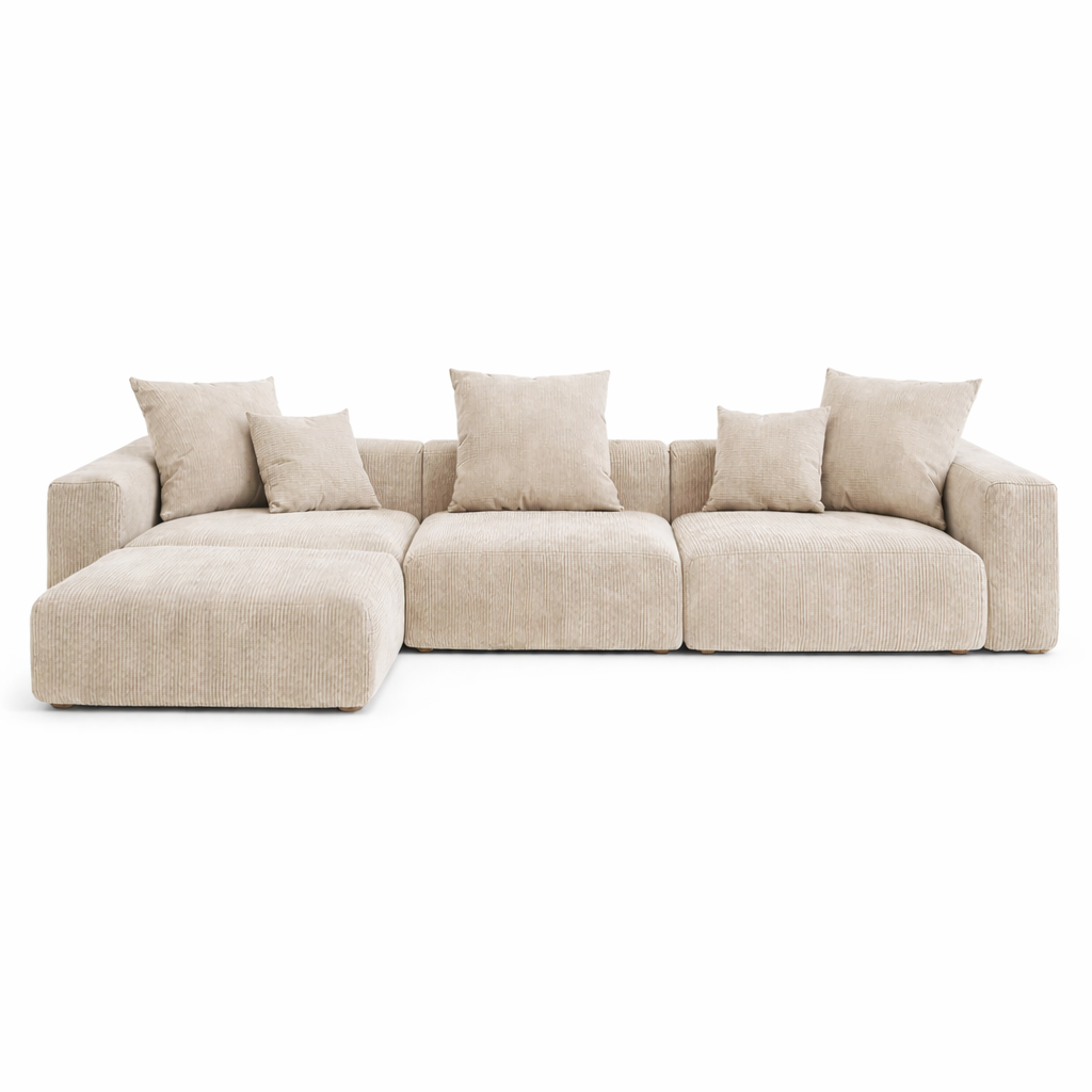 Kensington Modular 3 Seater Sofa + Footstool