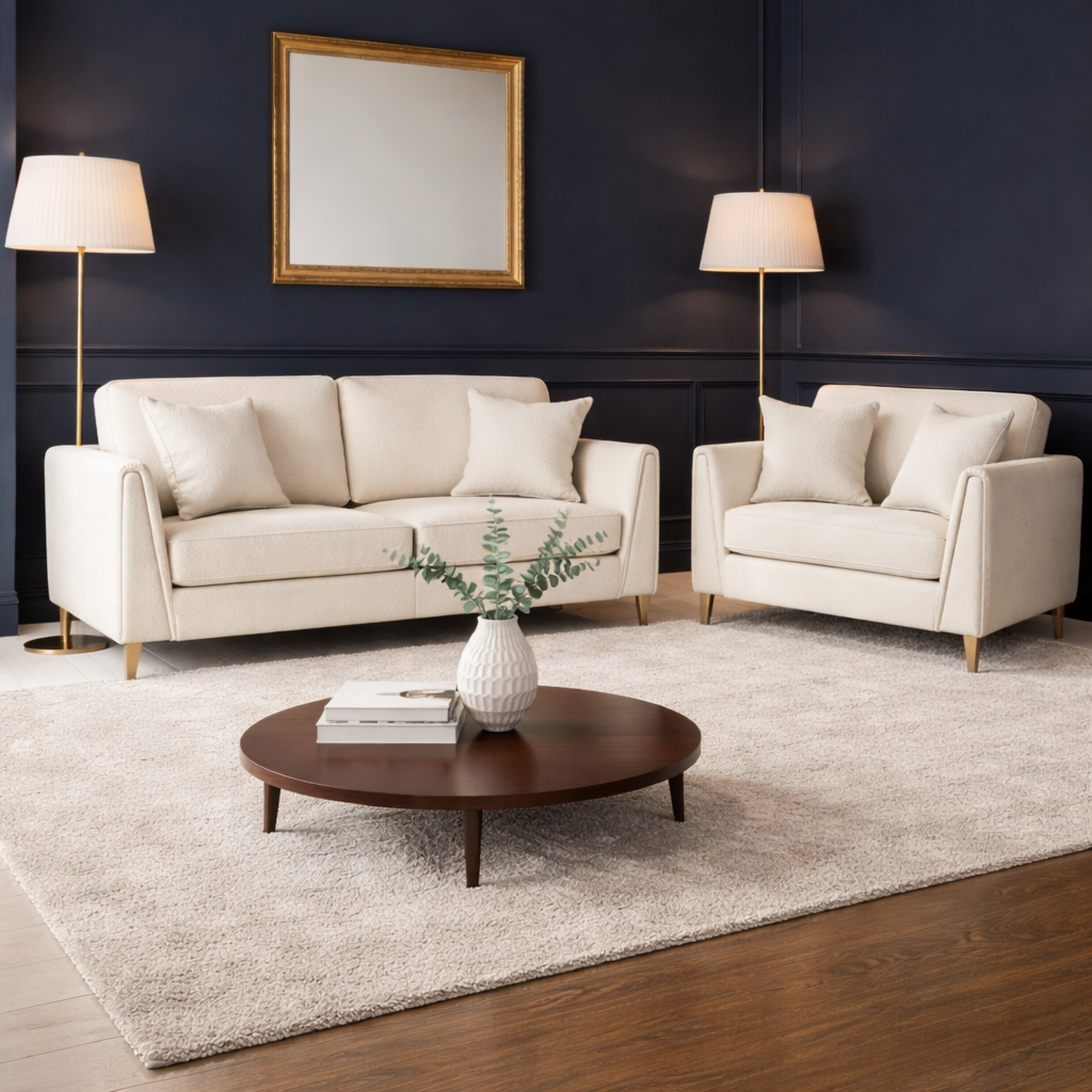 Selina Sofa With Gold Legs