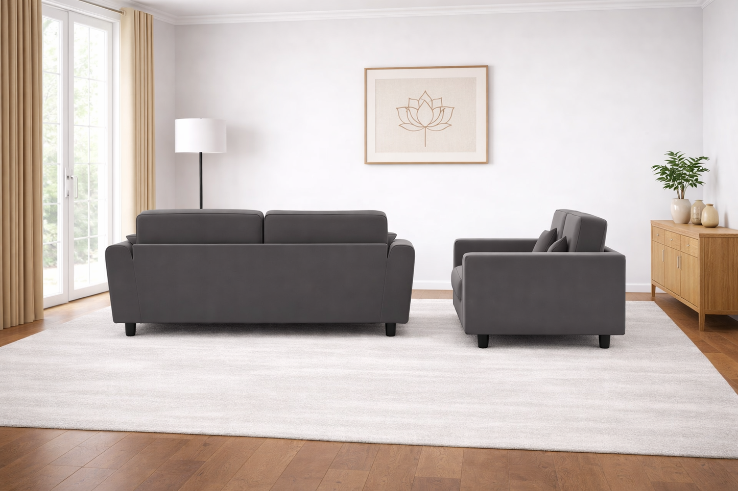 Marylyn 3 Seater + 2 Seater + Footstool Set
