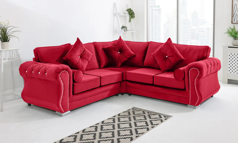 Venice Corner Fullback + Diamonds + Extra Cushions