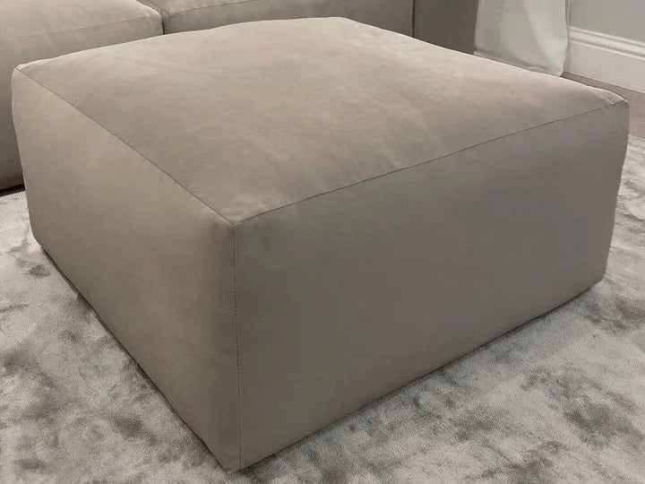 Brooklyn Mink Velvet Footstool